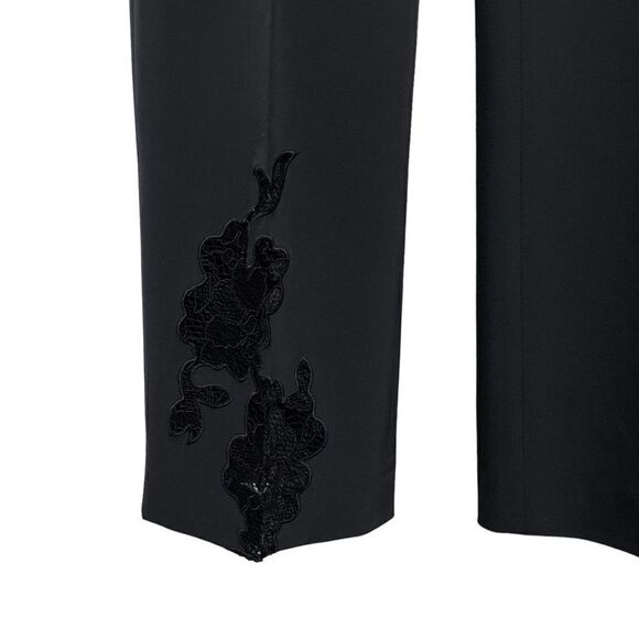 CAMBIO Floral Cut Out Dress Pants - Picture 4 of 10